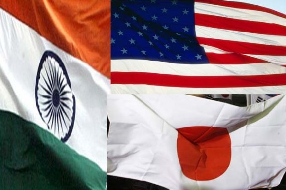 India, Japón y EEUU listos para negociaciones tripartitas